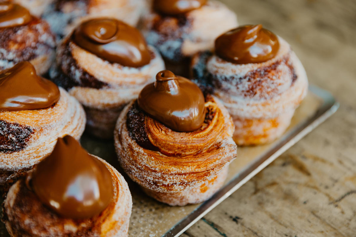 Bam Bam Bakehouse's Nutella Cruffin (image supplied)