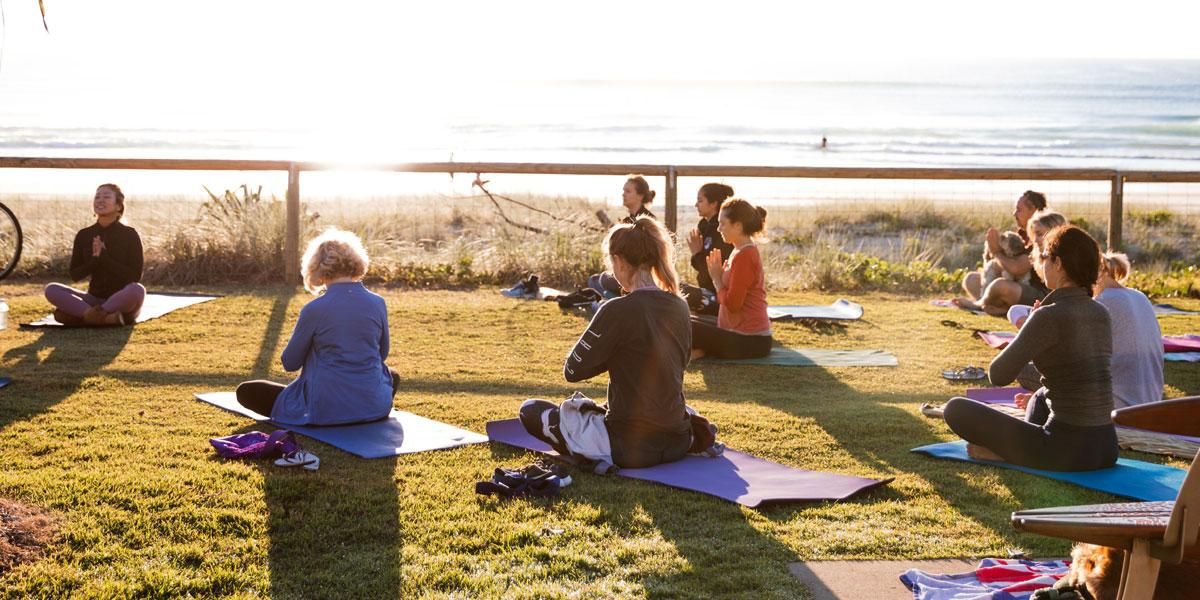 Yoga by the beach (image supplied)