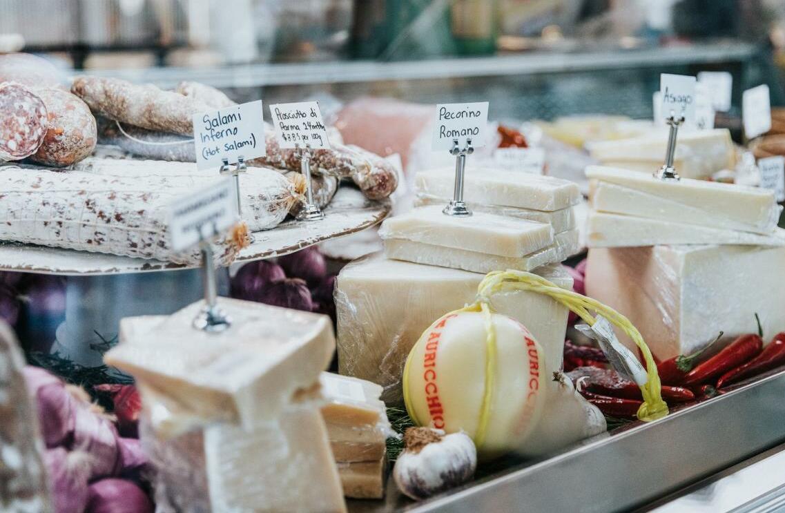 Cheeses available in a deli (image supplied)