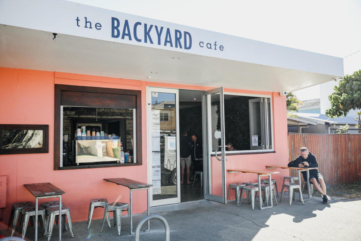 The Backyard Cafe entrance, Nobby's Beach (Image: © 2020 Inside Gold Coast)