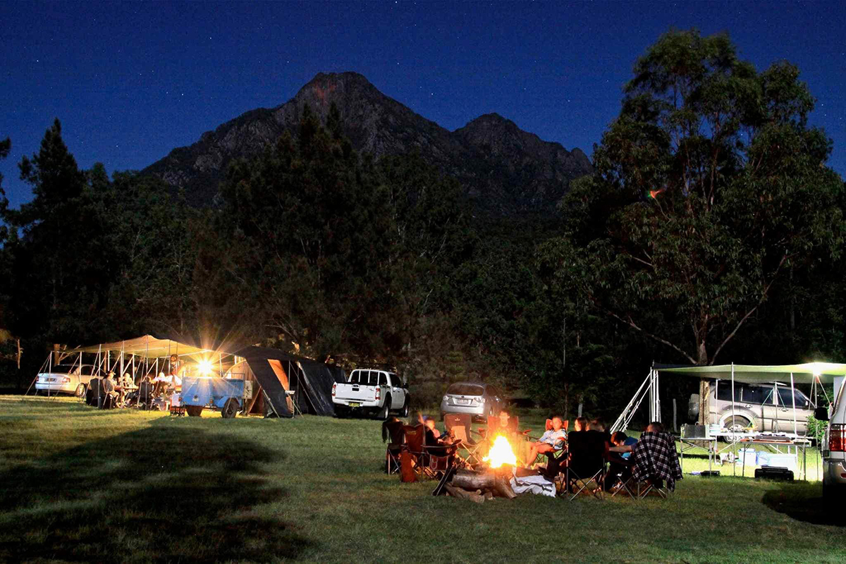 Camping at Mt Barney Lodge (image supplied)