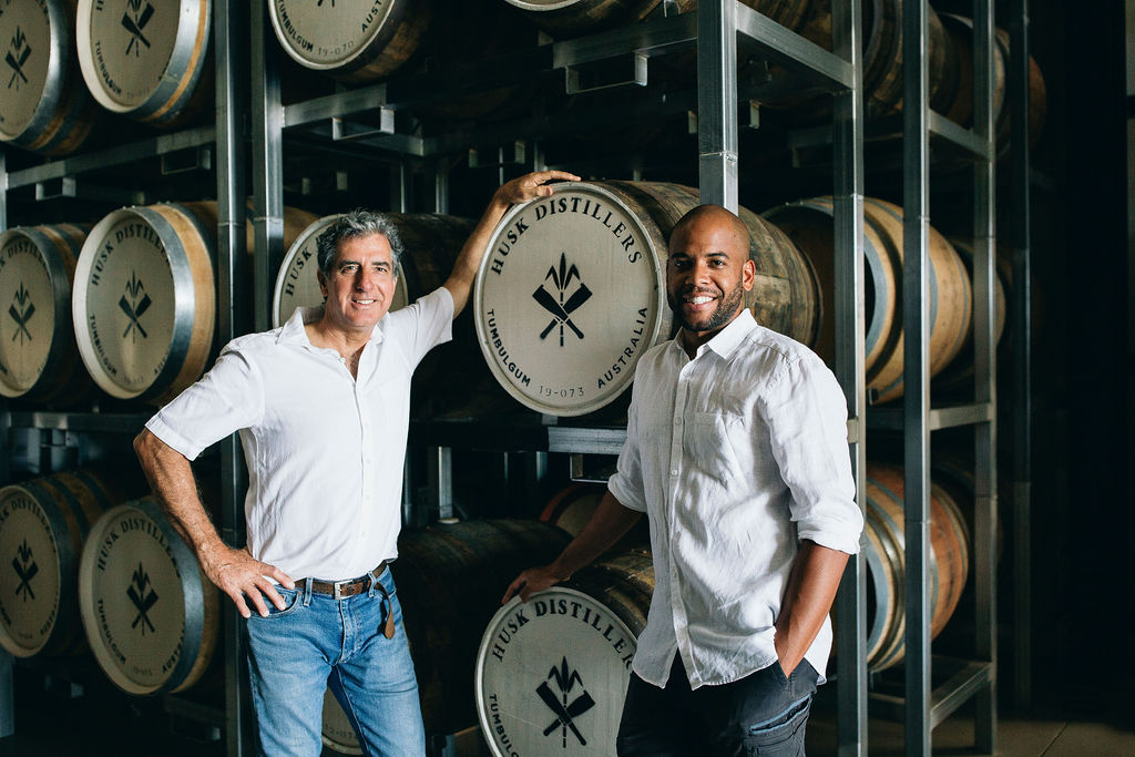 Paul Messenger & Quentin Brival from Husk Distillers (image supplied)