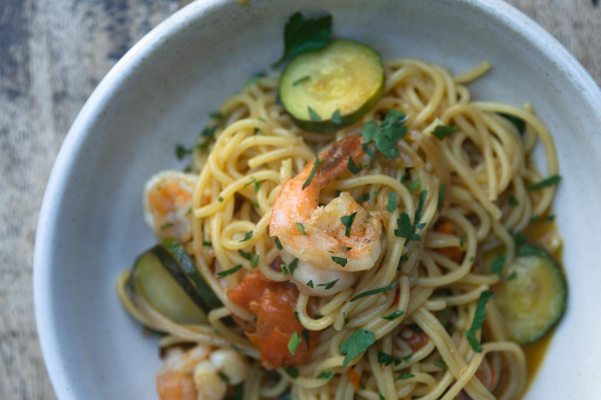 Spaghetti al Gamberi, Gemelli Italian, Broadbeach (image supplied)