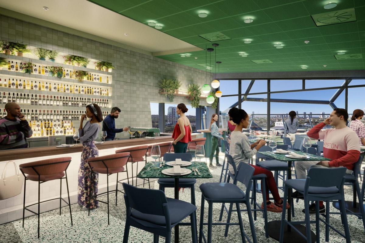Artist impression of The Exhibitionist Rooftop Bar (image supplied)