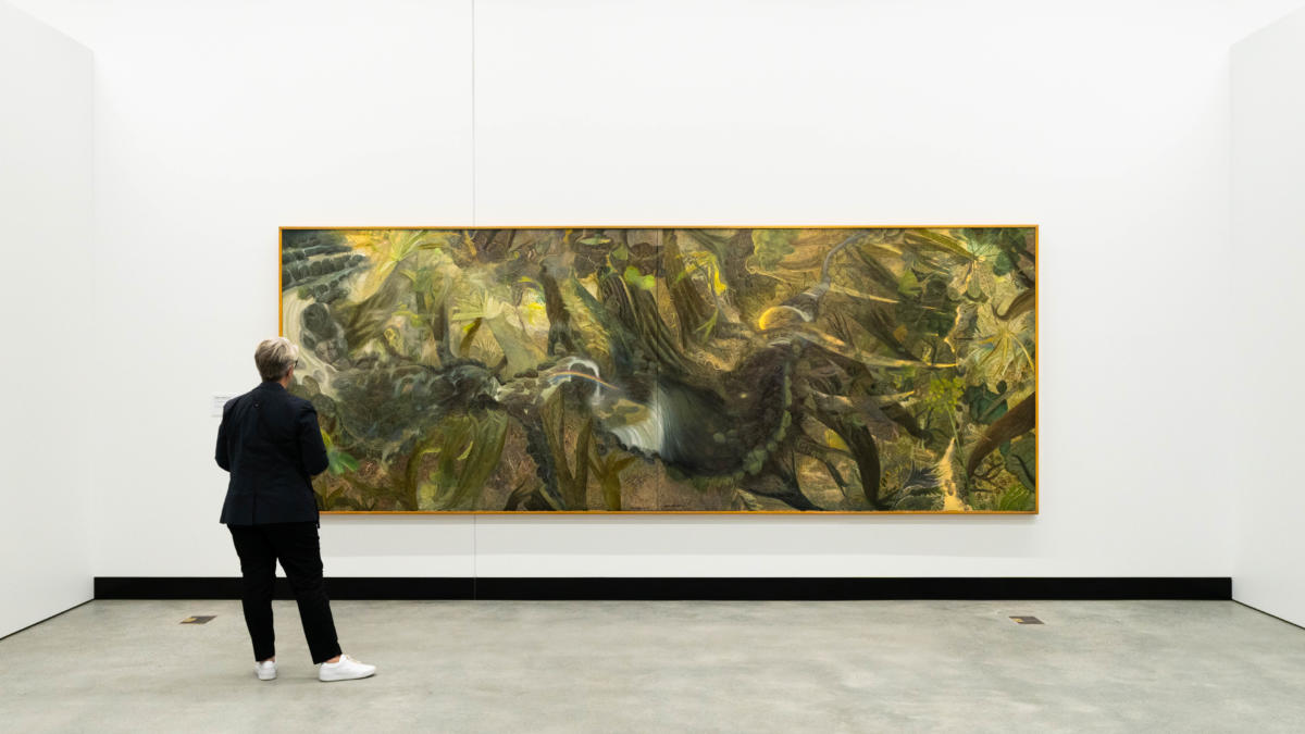 The Rainforest by Australian painter William Robinson, the first piece of art hung in Gallery at HOTA (image supplied)
