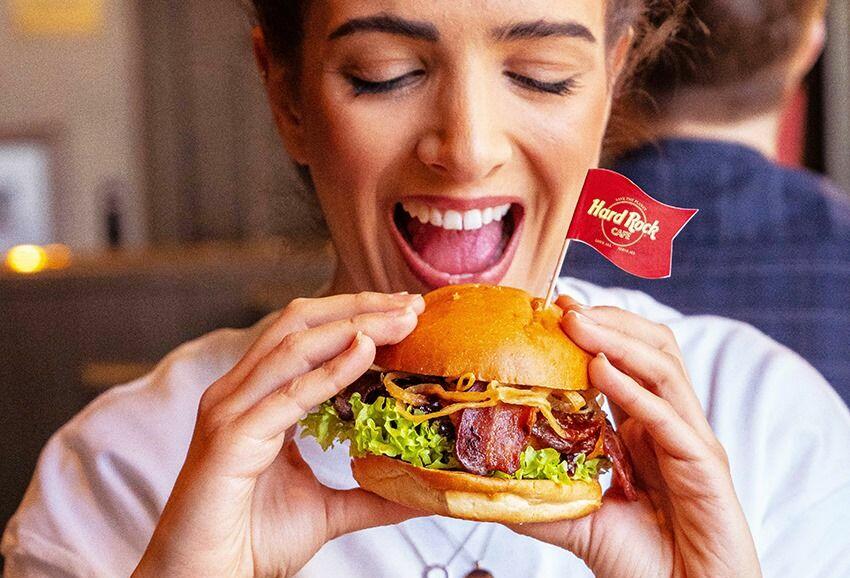 Hard Rock Cafe burger (image supplied)