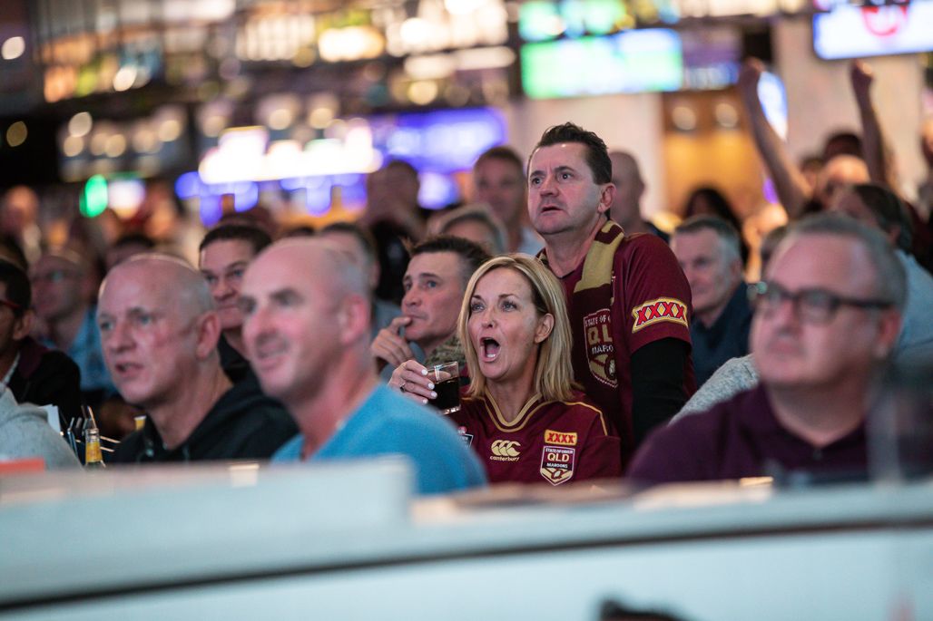Queensland supporters at The Star Gold Coast for State of Origin (image supplied)