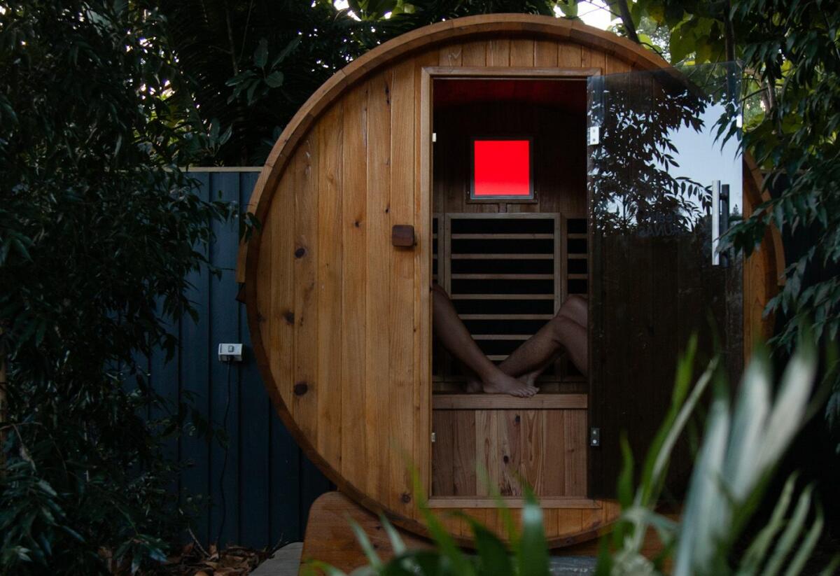 Infrared sauna, The Bathhouse at Ground (image supplied)