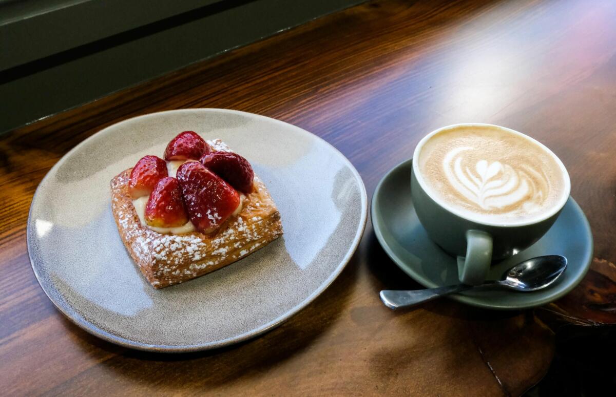 Coffee and treat from Well Bread & Pastry (Image: © 2021 Inside Gold Coast)