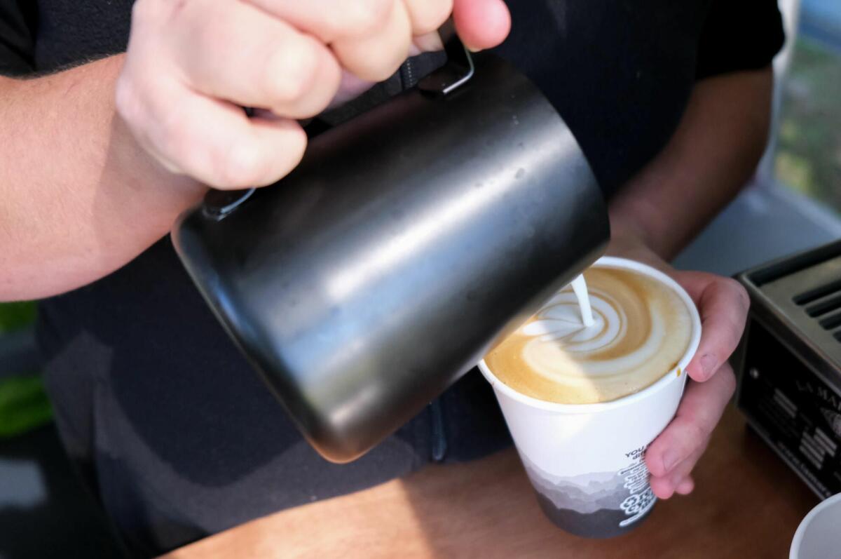 Barista made Locale Coffee from Dover's Drop (Image: © 2021 Inside Gold Coast)