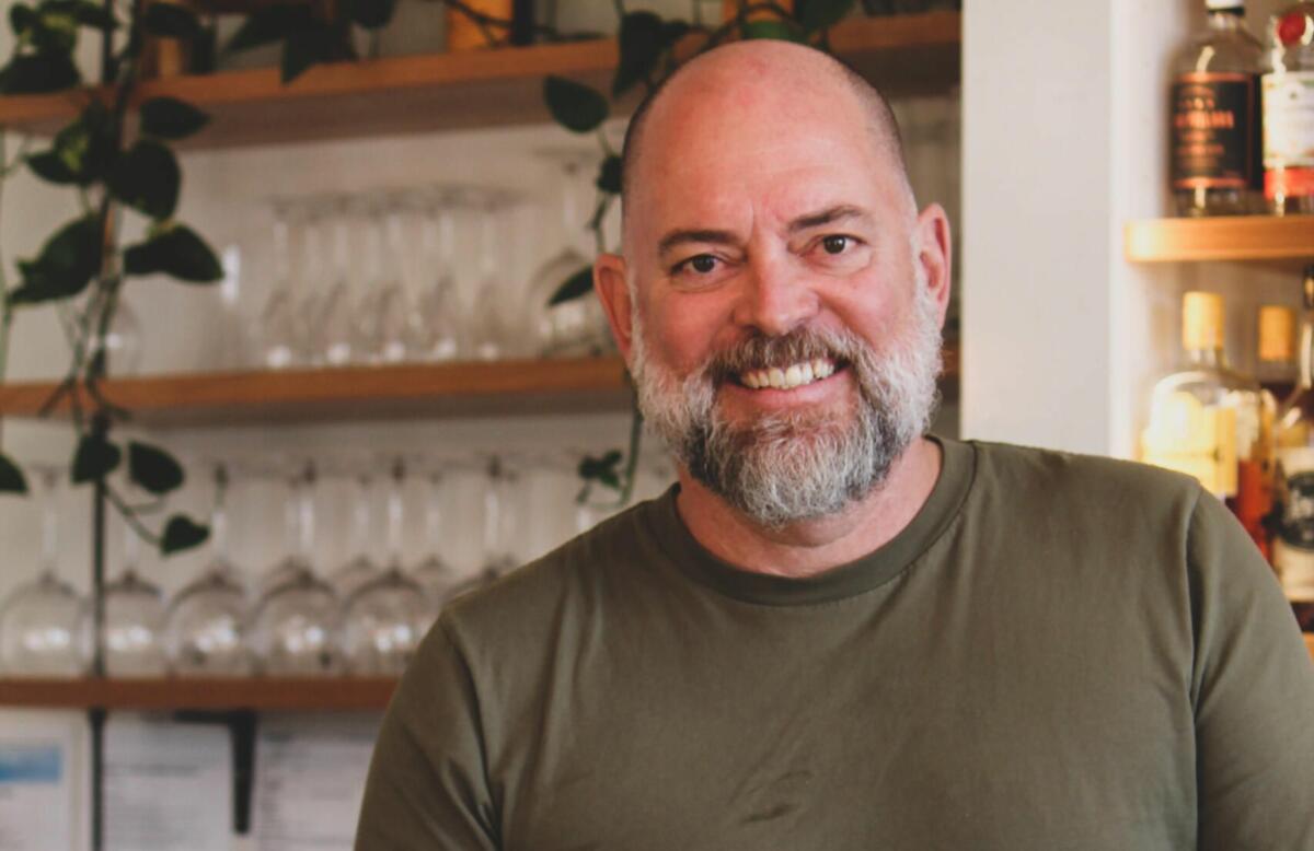 Archie Cox of Carafe Wines at Double Barrel Kitchen & Bar (image supplied)
