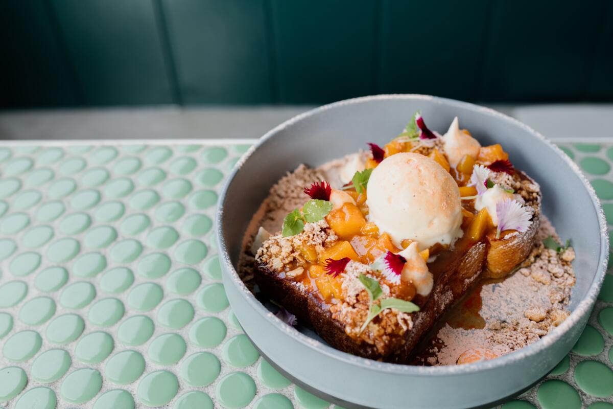 Peach Cobbler French Toast at Elk Espresso (image supplied)