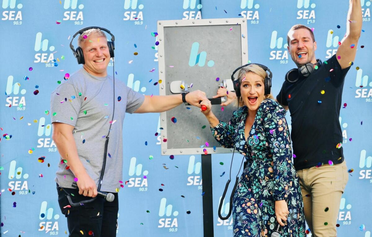 The Brekky crew from 90.9 SeaFM (image supplied)