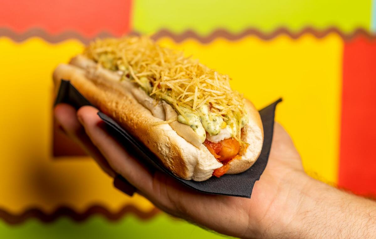 Hot dog, Sabor Brasil Bar & Dining (image supplied)