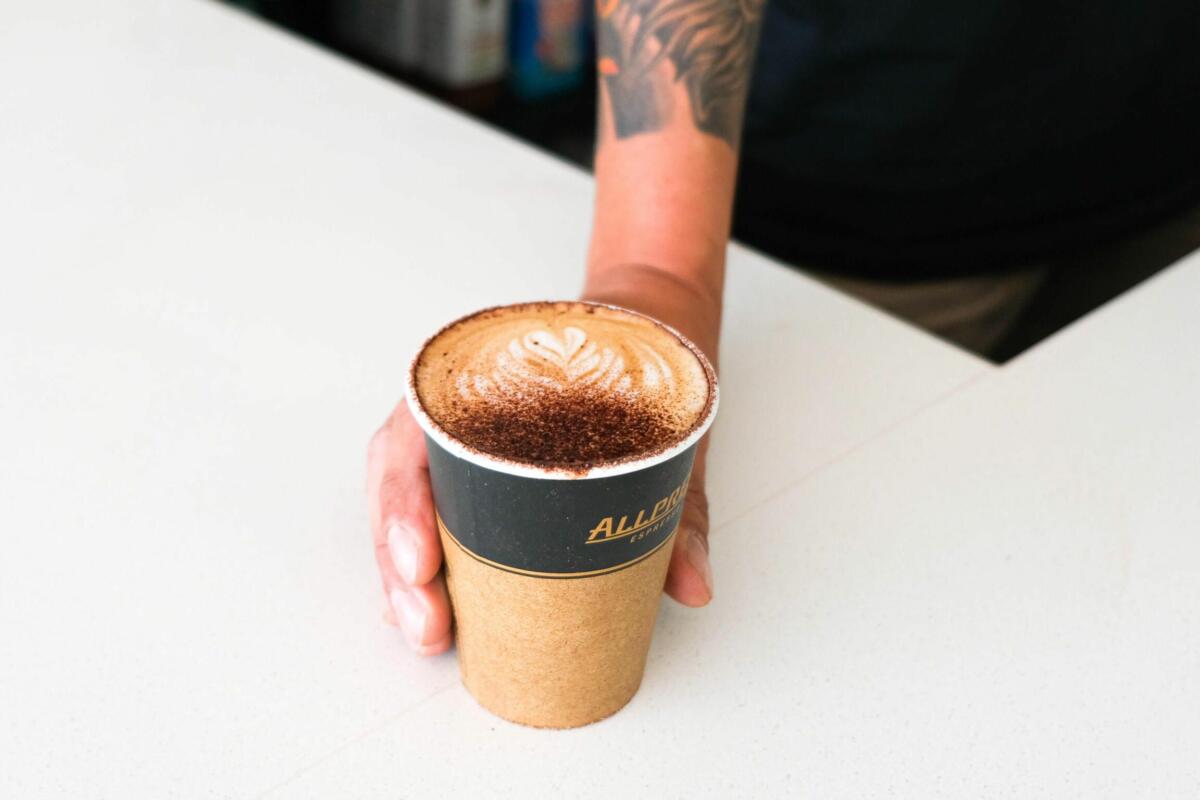 Coffee from Sparrow Coffee Co. Nobby Beach (Image: © 2021 Inside Gold Coast)