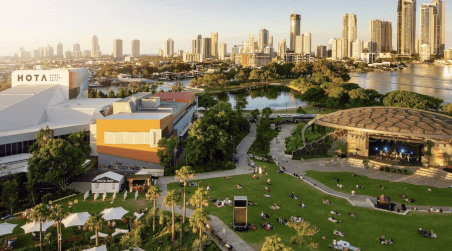 HOTA's Fridays on the Lawn with Inside Gold Coast (image supplied)