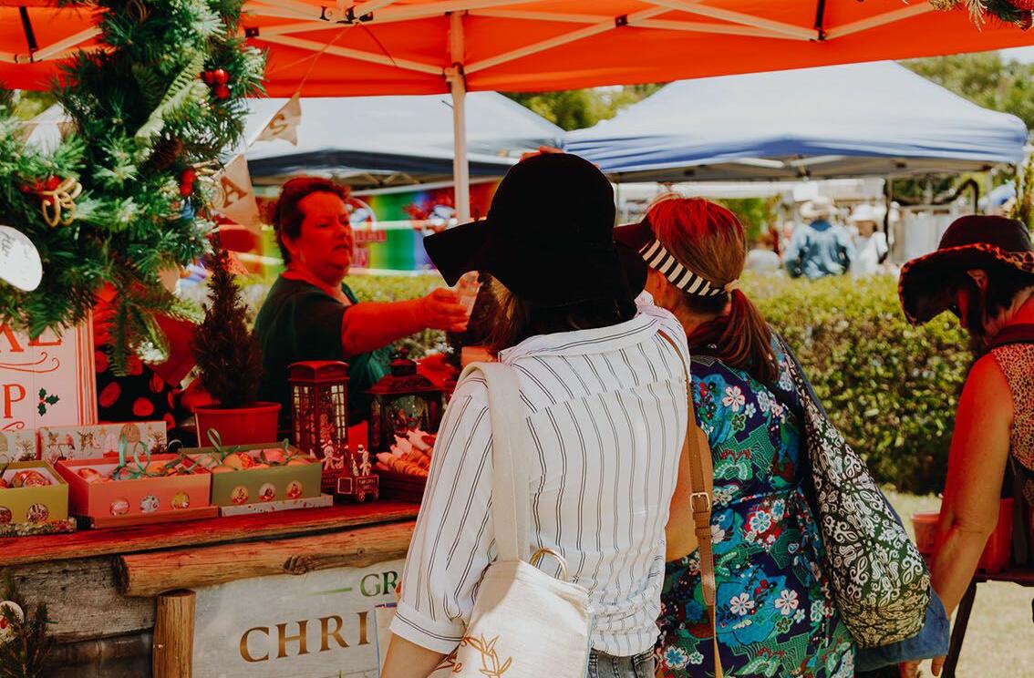 Warwick shoppers, at The Merry Muster (image supplied)