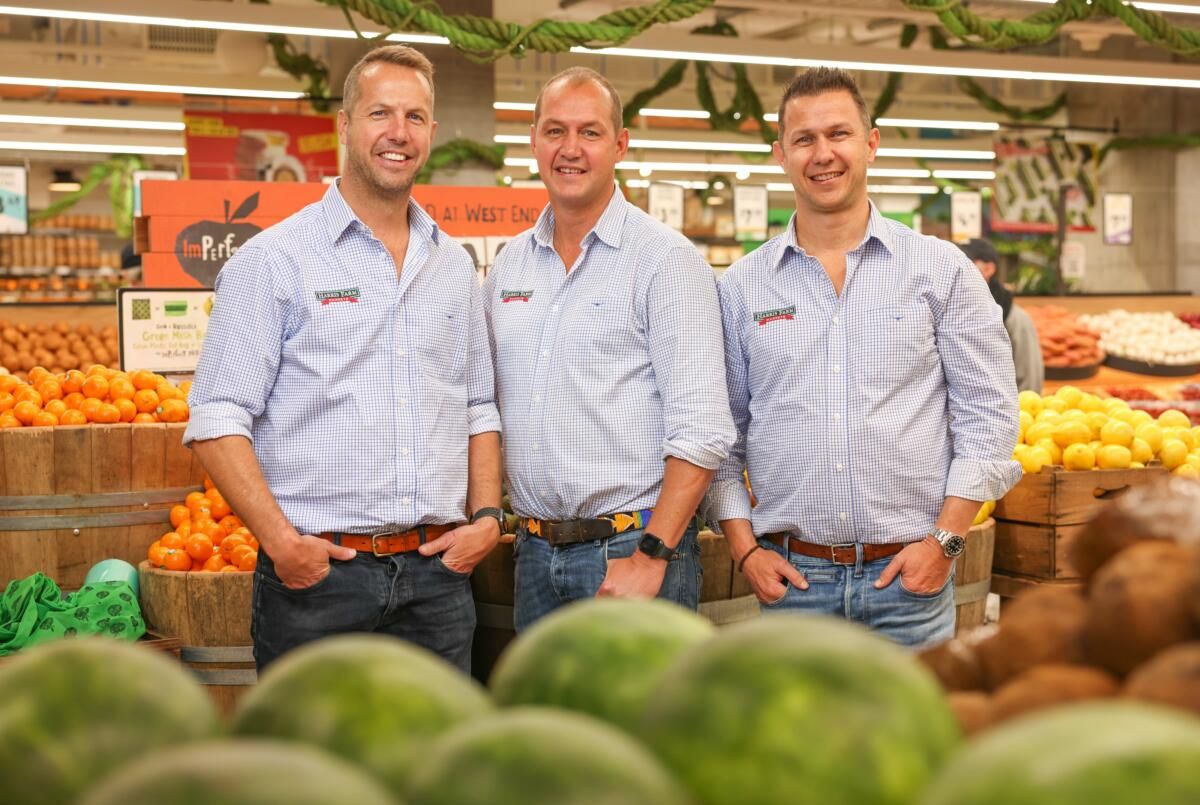 Angus, Luke and Tristan Harris, Harris Farm Markets (image supplied)