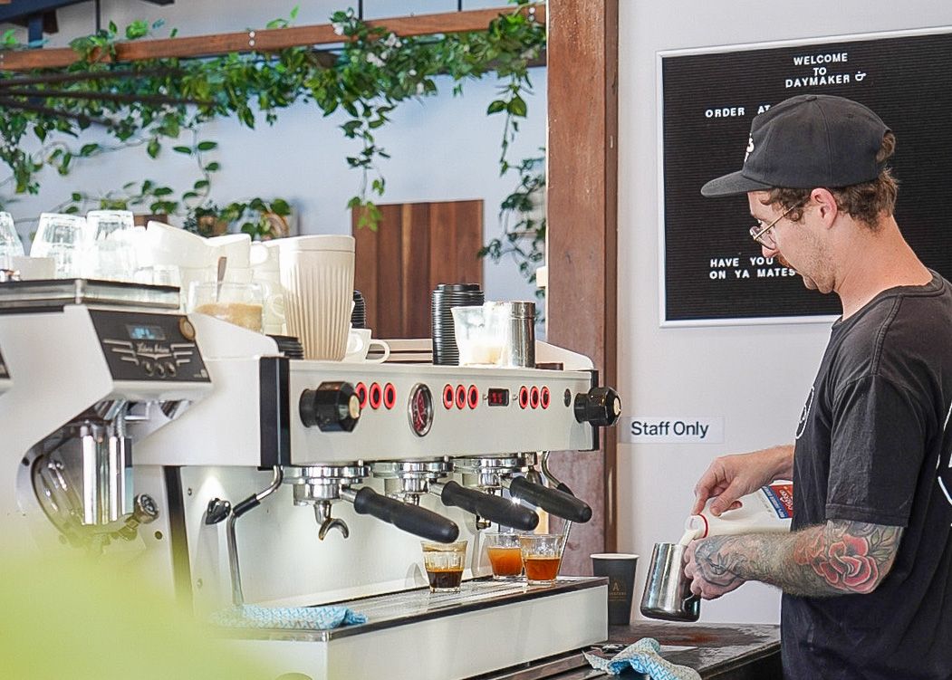 Andrew at Daymaker Espresso (image supplied)