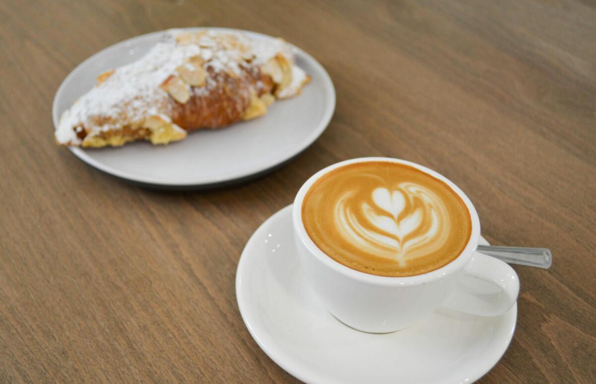 Supreme Coffee with Almond Croissant, Santa Barbara Speciality Coffee (Image: © 2021 Inside Gold Coast)