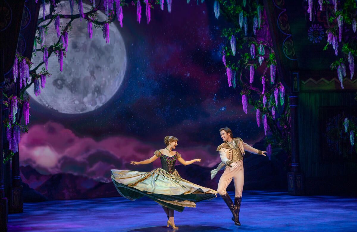 Courtney Monsma and Thomas McGuane in Frozen The Musical (photo by Lisa Tomasetti)