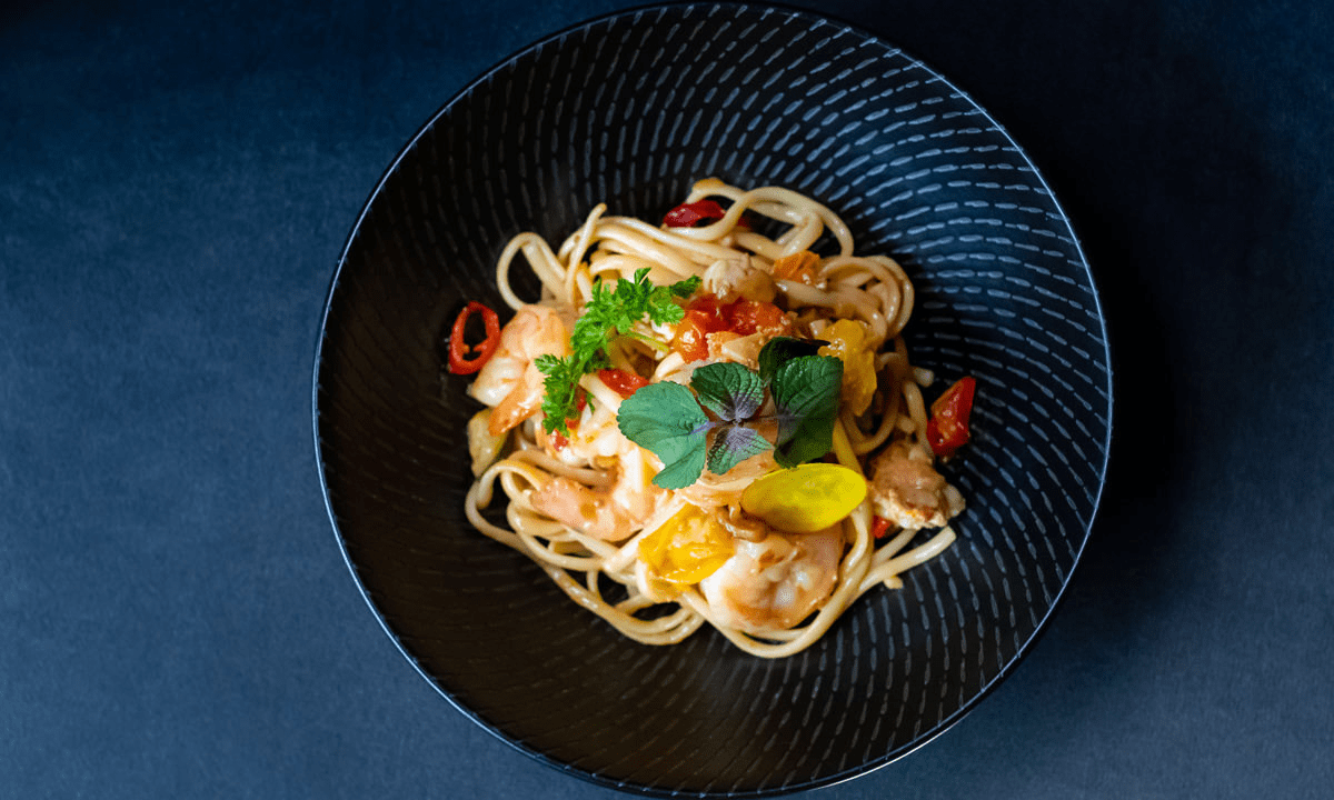 Seafood Pasta Linguine from The Fireplace, InterContinental Sanctuary Cove Resort (image supplied)