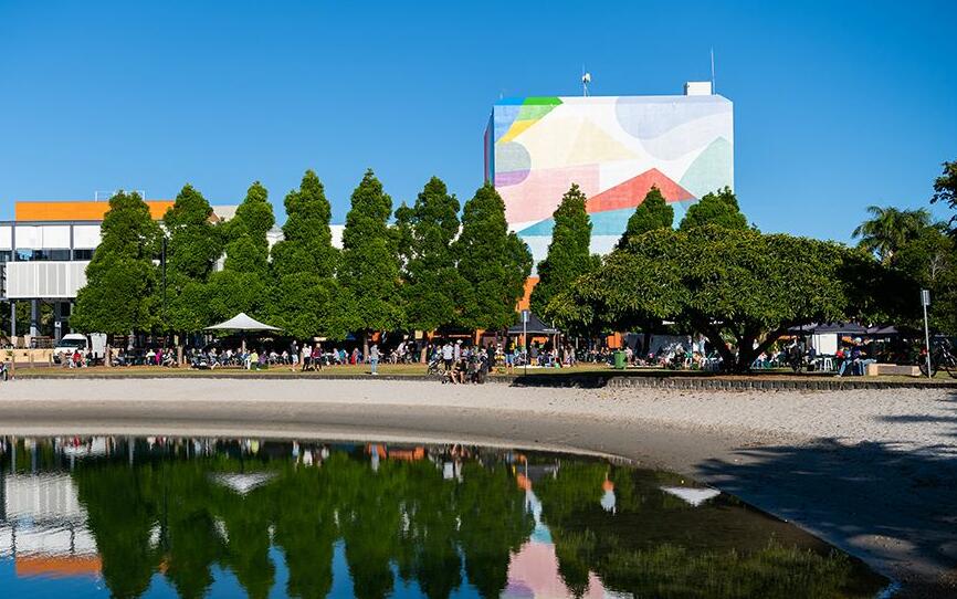 Farmers Markets around the lake at HOTA, Home of the Arts (image supplied)
