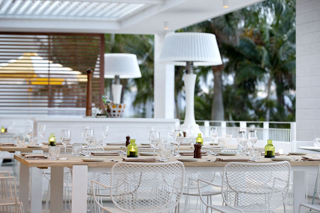 Outdoor dining area of Cucina Vivo Italian Restaurant at The Star (image supplied)