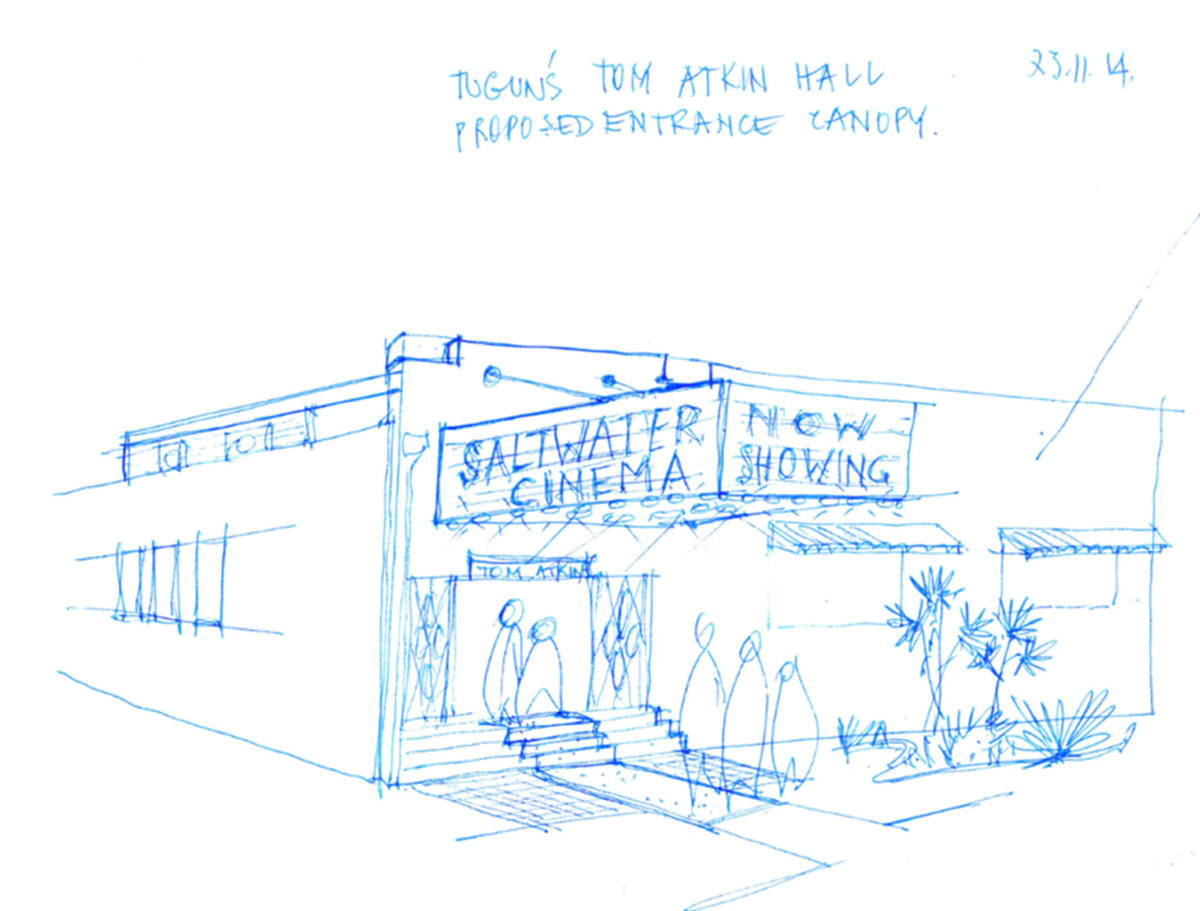 Philip Follent's proposed Tom Atkin's Hall in 2014 (image supplied)