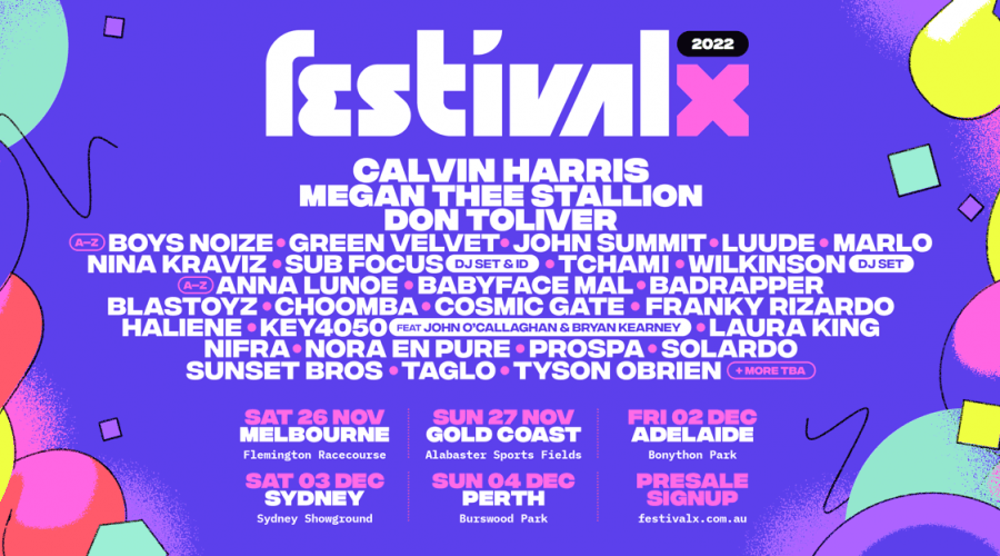 Festival X Lineup (image supplied)