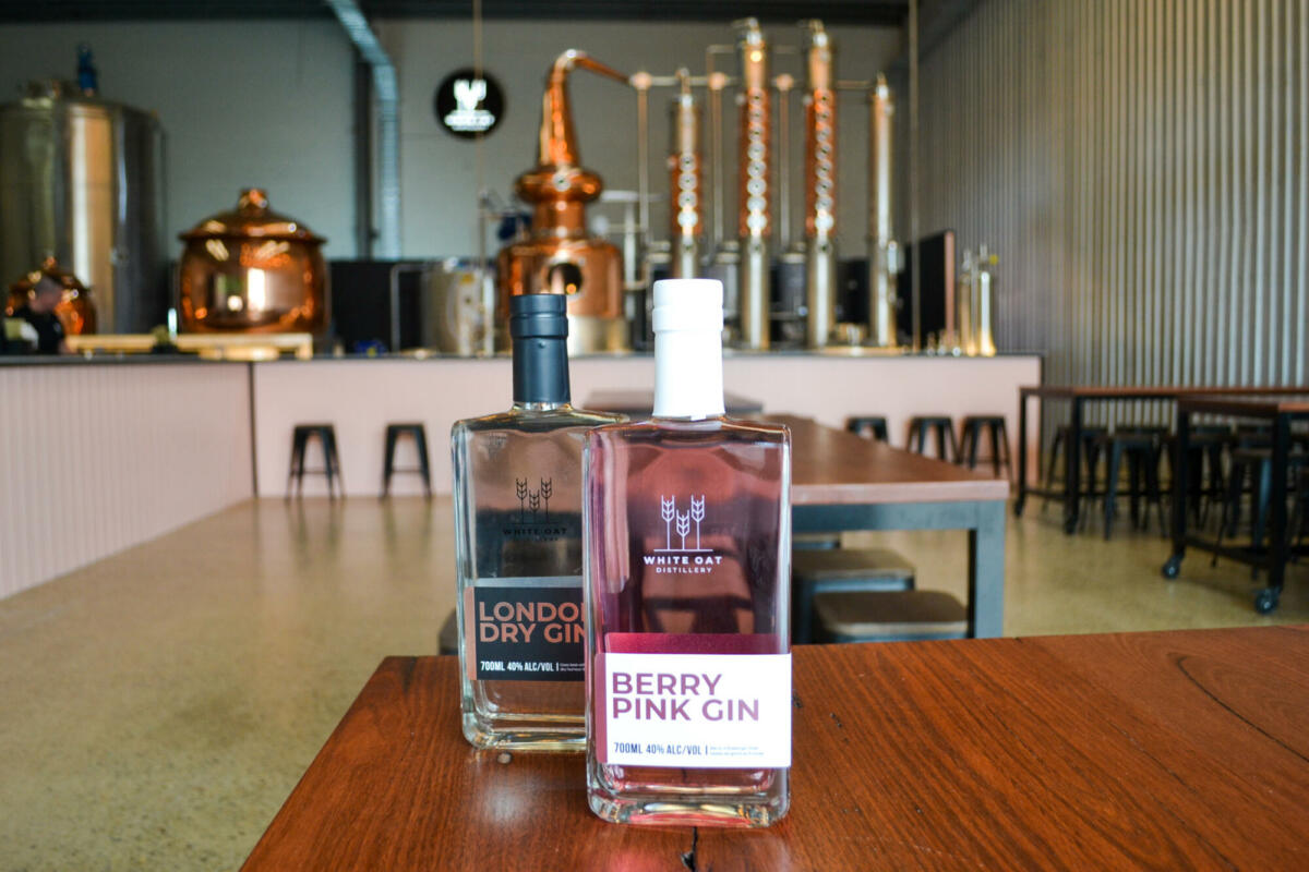 White Oat Distillery's London Dry Gin & Berry Pink Gin (Image: © 2022 Inside Gold Coast)