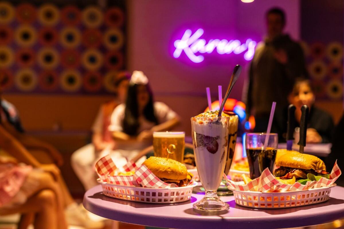 Karen's Diner food & milkshakes (image supplied)