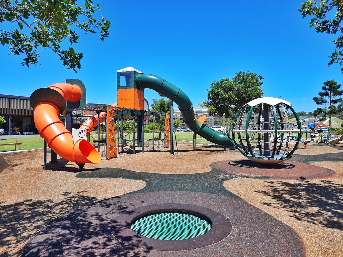 Buckler Park Playground, outside Funnybone (image courtesy of City of Gold Coast)