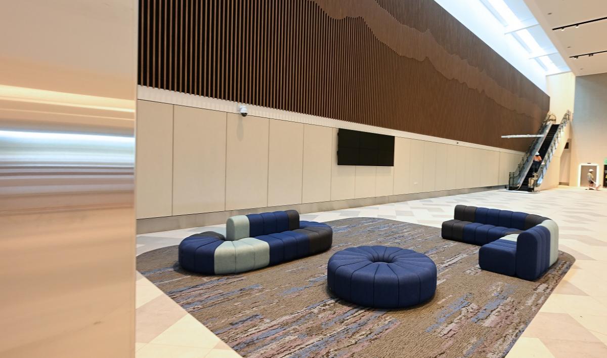 Inside the new terminal at Gold Coast Airport (image supplied)