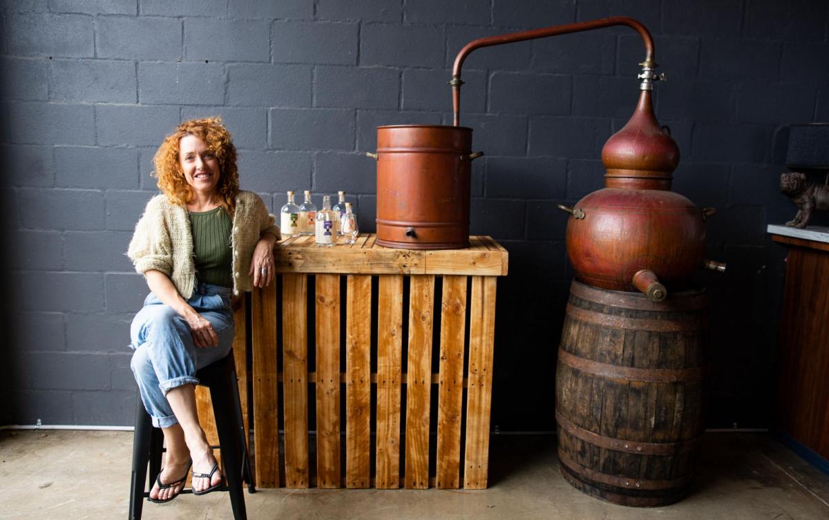 Catie Fry, co-founder of Clovendoe Distilling Co. (image supplied)
