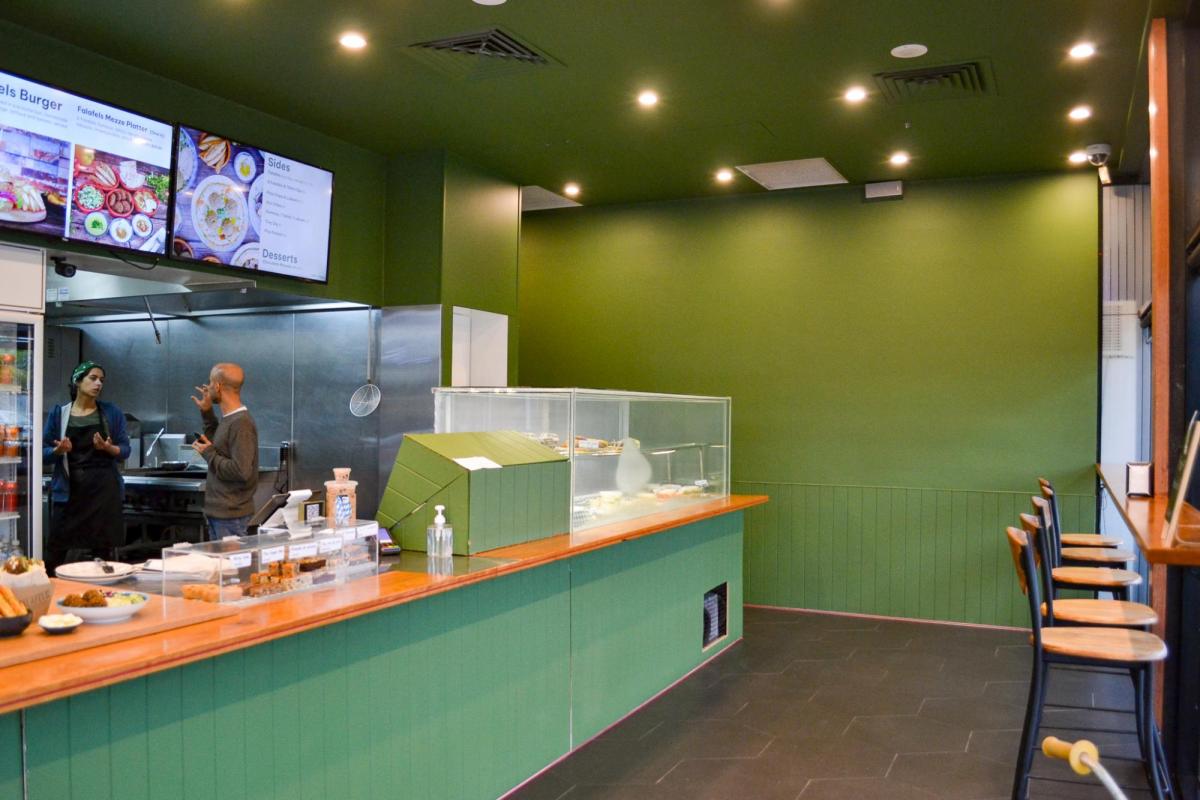 Falafels Vegetarian Kitchen, interior (Image: © 2022 Inside Gold Coast)