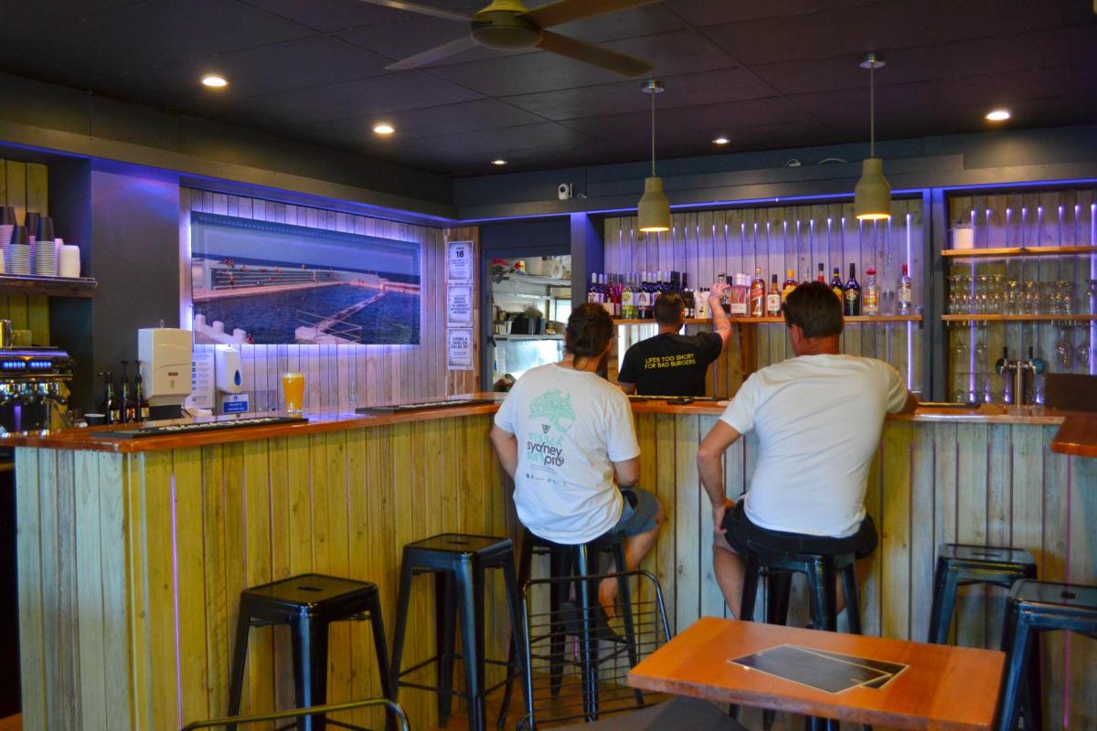 Burger Lane Co interior bar area (Image: © 2022 Inside Gold Coast)