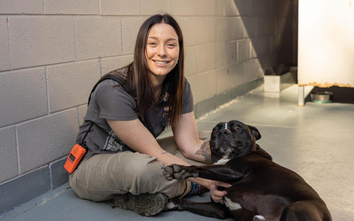 Mikaela with Bronson from AWLQ (image supplied)