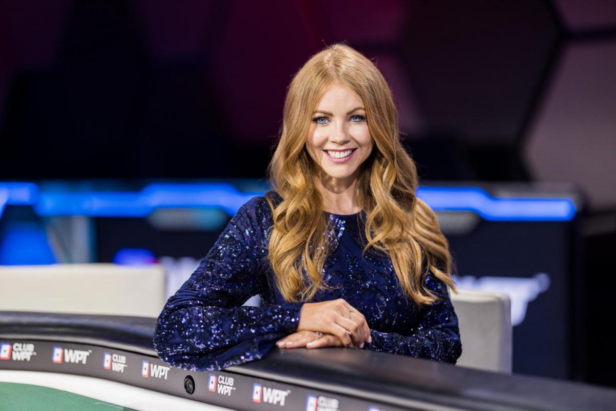 Lynn Gilmartin, on set of World Poker Tour in Las Vegas. (Photo by Hayley Hochstetler)