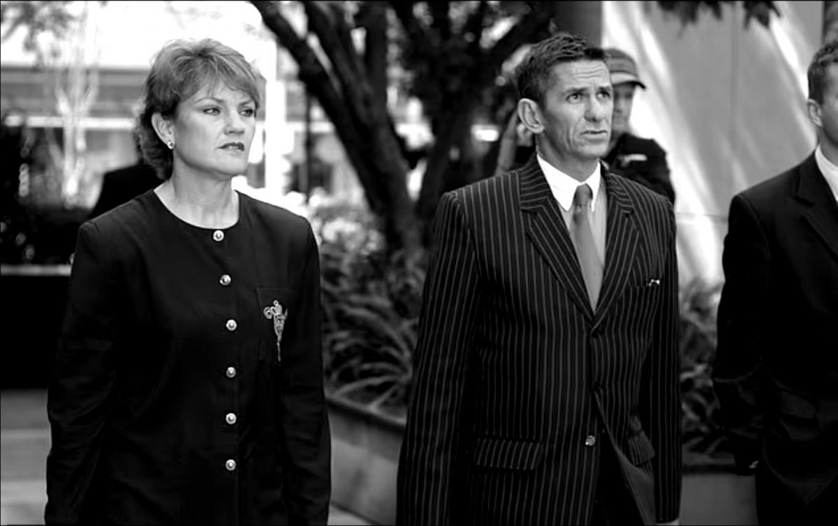 Chris Nyst with client Pauline Hanson (image supplied)