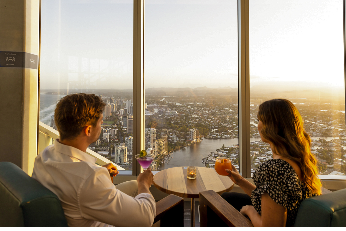Sunset at the Skypoint Observation Deck (image supplied)