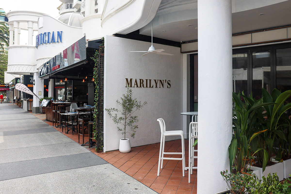 Exterior of Marilyn's Bar, Broadbeach (Image: © 2023 Inside Gold Coast)