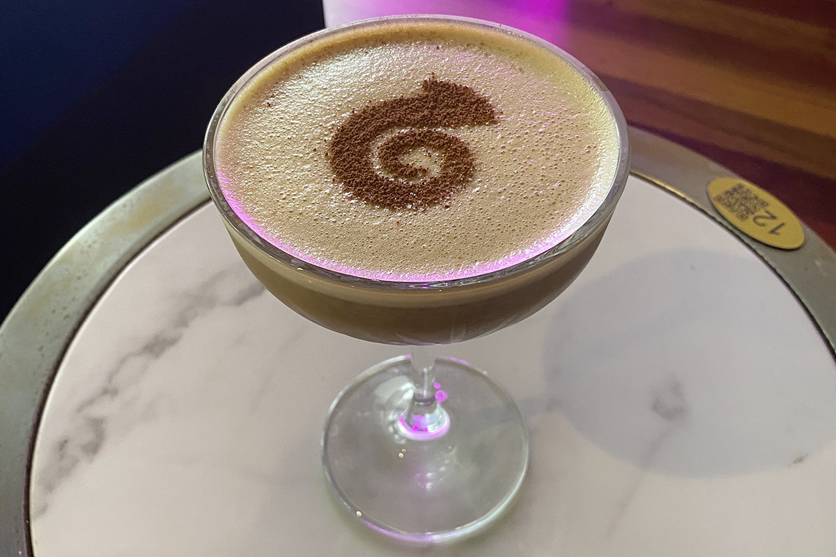 Chameleon Espresso Martini, Chameleon Lounge Bar, Broadbeach (image supplied)