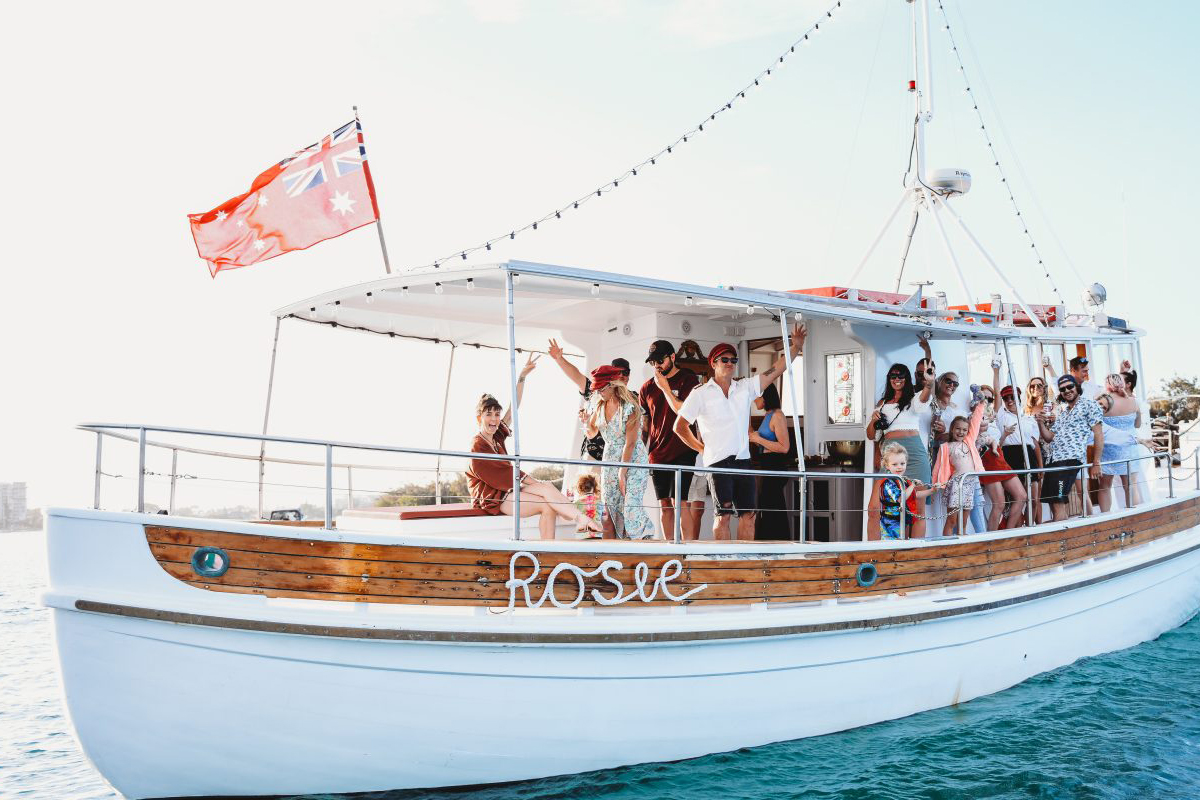Rosie Boat, Boat Charter Gold Coast (image by Amy de Boer Photography)
