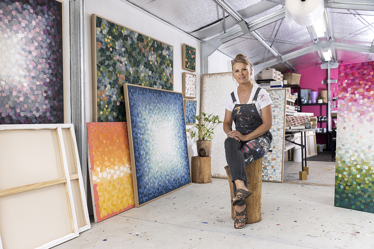 Tania Blanchard in her studio, Remco Photography