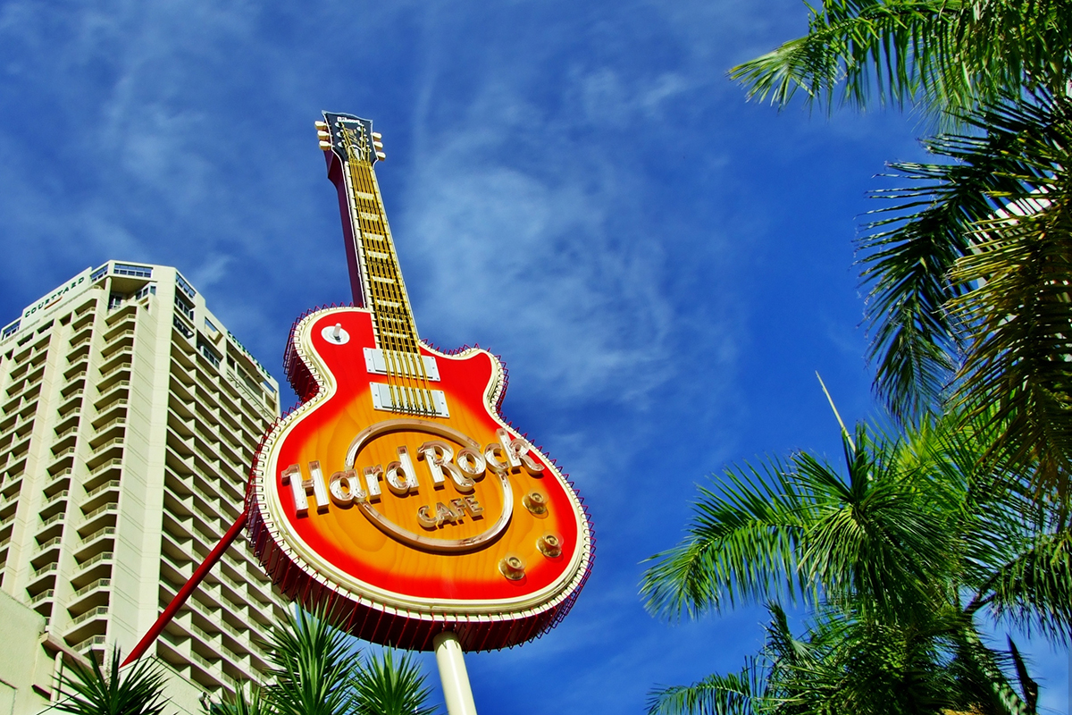 Iconic Guitar at The Hard Rock Cafe, Surfers Paradise (image supplied)