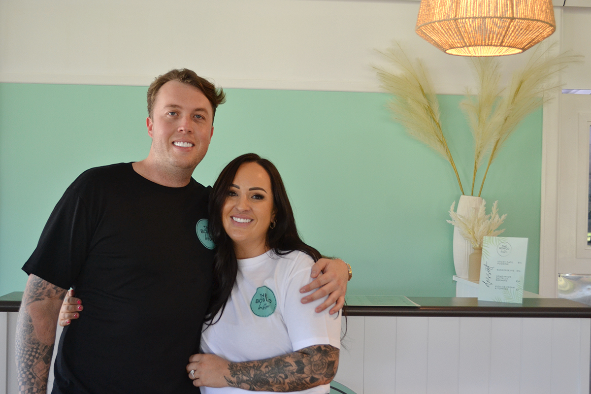 Craig and Lucy Johnston, owners The Bowlo Bistro (Image: © 2023 Inside Gold Coast)