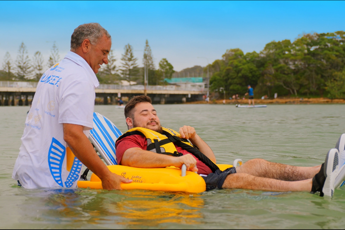 Volunteering Gold Coast Accessible Beaches Program (image supplied)