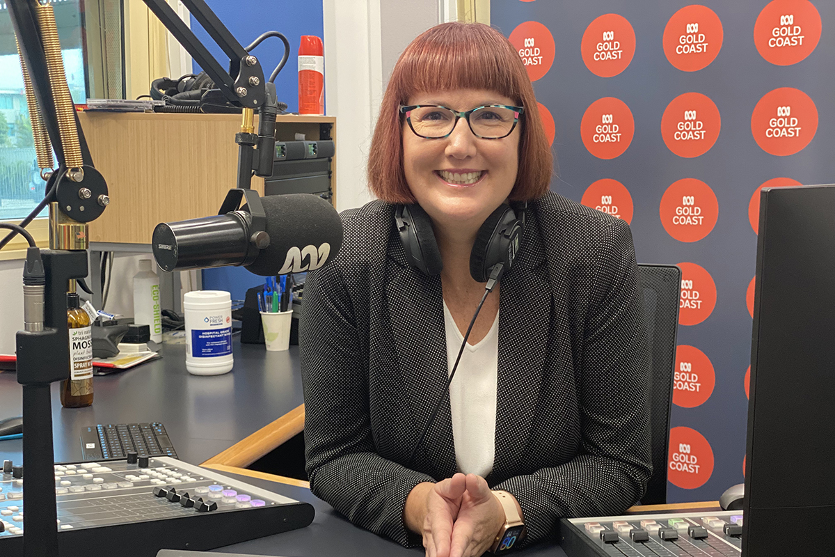 Bern Young in the ABC Radio studio (image supplied)