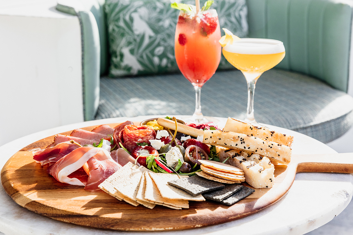 Charcuterie Board at Rooftop Secret Garden by Lillet at The Island, Surfers Paradise (image supplied)